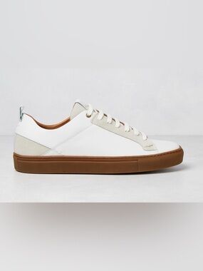 Shoe the Bear Copenhagen Linden White Leather Sneakers size 10 EUC